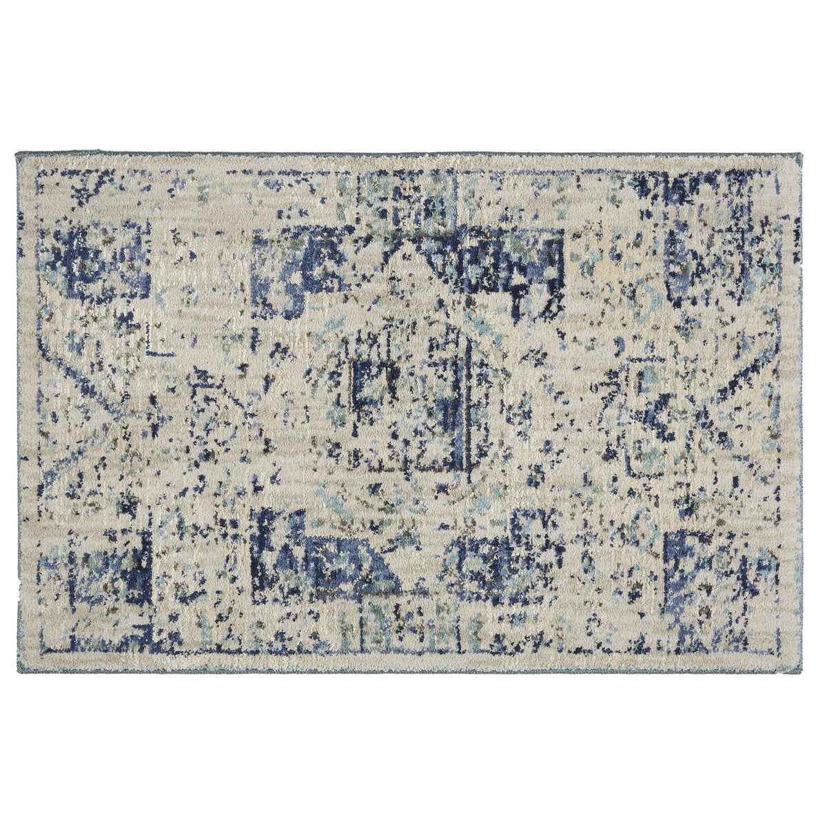 Karastan Cosmopolitan Santee Indigo-Area Rug-Karastan-2&#39;x3&#39;-The Rug Truck