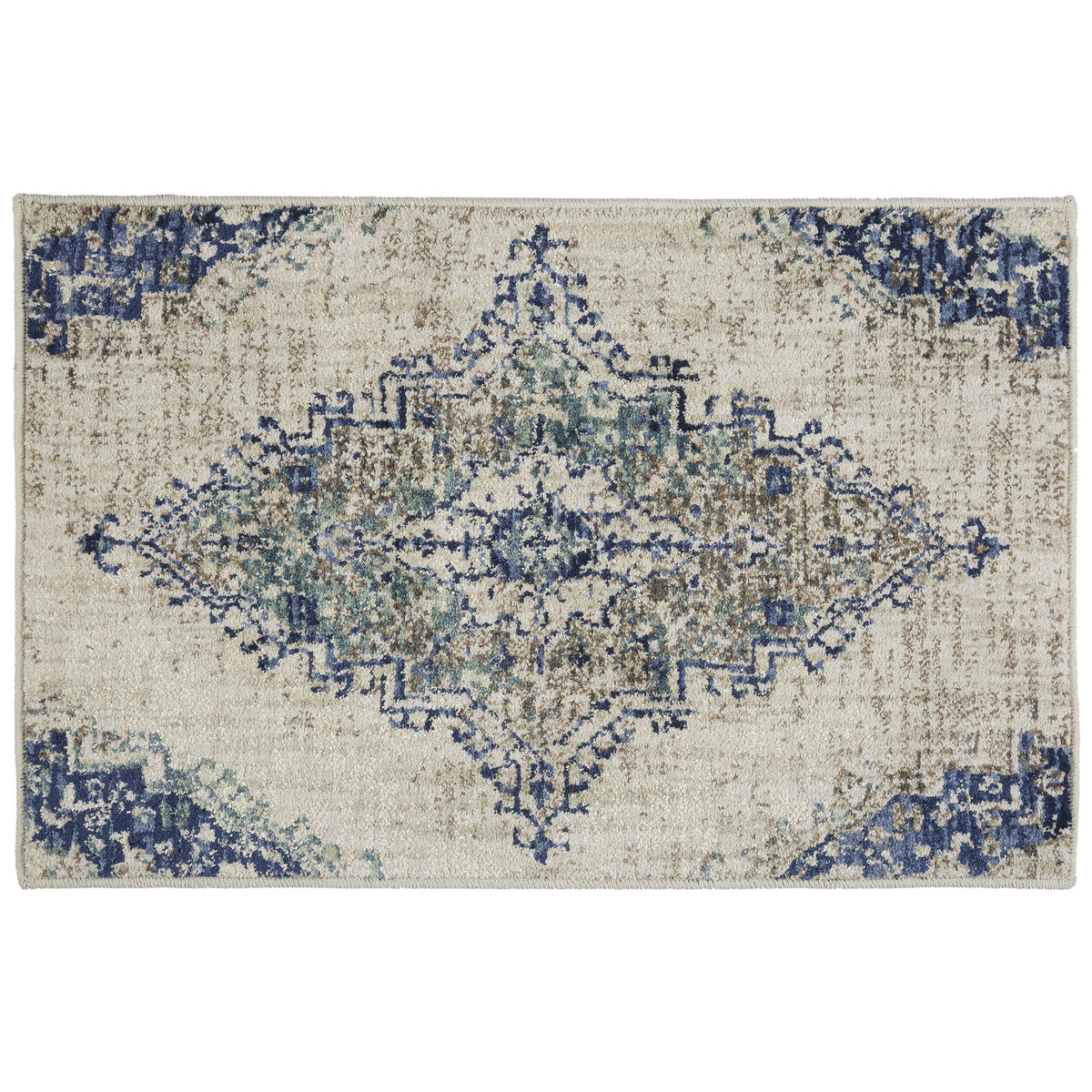 Karastan Cosmopolitan Armitage Indigo-Area Rug-Karastan-2&#39;x3&#39;-The Rug Truck