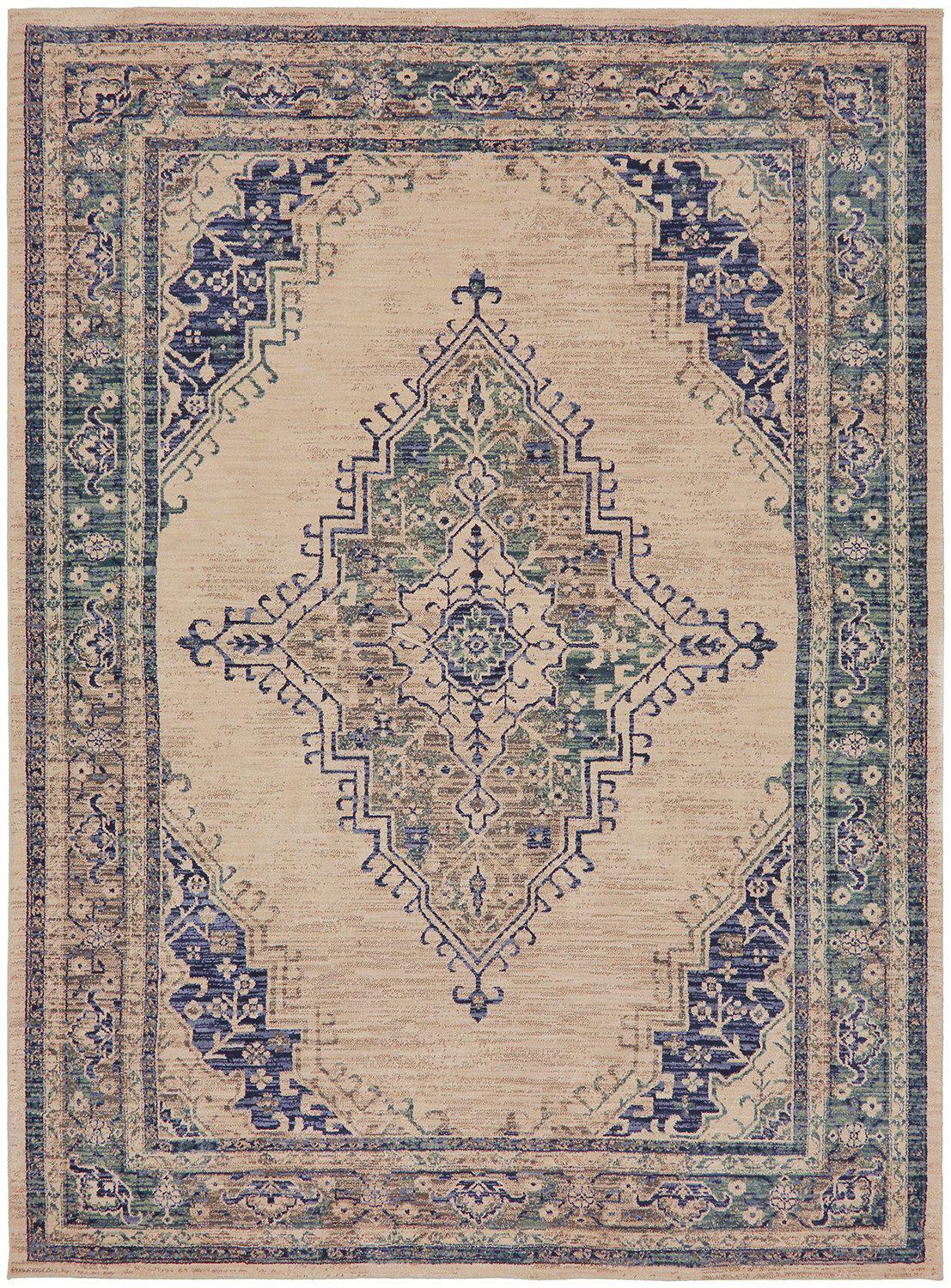 Karastan Cosmopolitan Armitage Indigo-Area Rug-Karastan-5&#39; 3&quot;x7&#39; 10&quot;-The Rug Truck