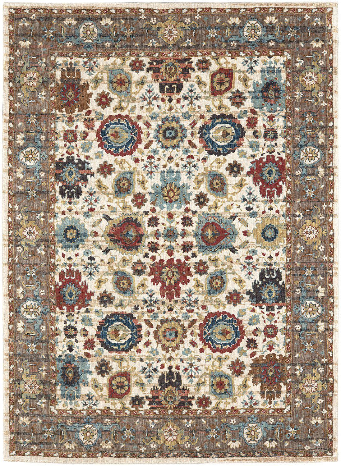 Karastan Spice Market Musi Cream-Area Rug-Karastan-3&#39; 5&quot;x5&#39; 5&quot;-The Rug Truck