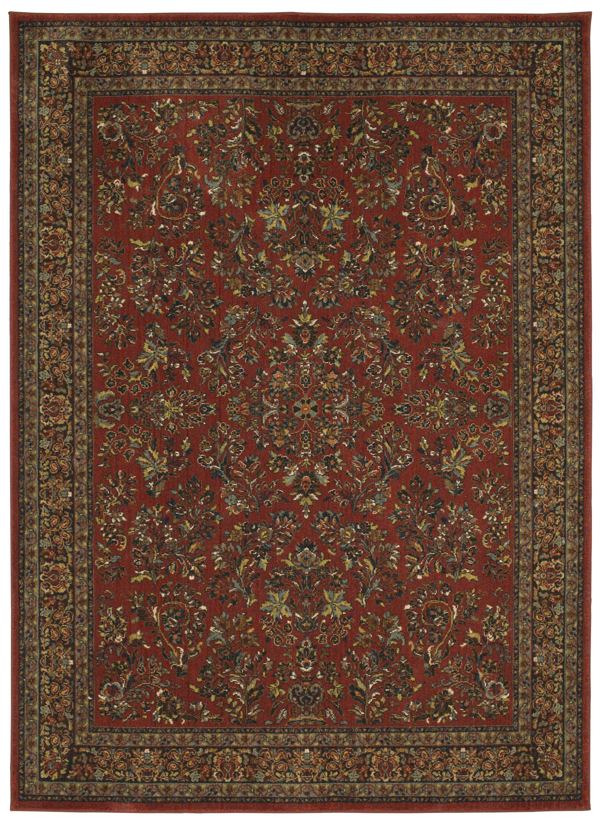 Karastan Spice Market Berdan Garnet-Area Rug-Karastan-2&#39;x3&#39;-The Rug Truck