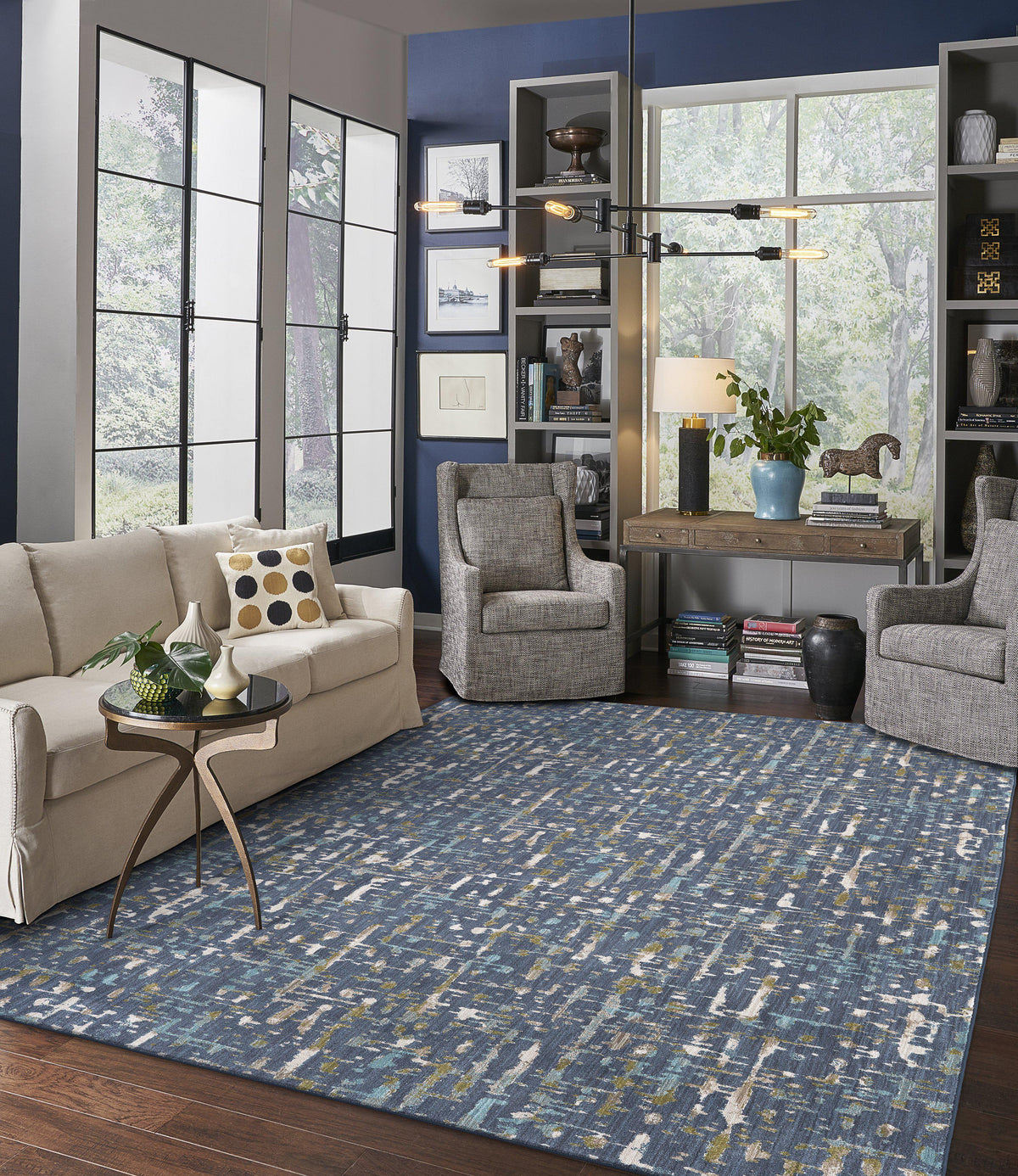 Expressions Wellspring Admiral Blue by Scott Living Area Rug-Area Rug-Scott Living-The Rug Truck