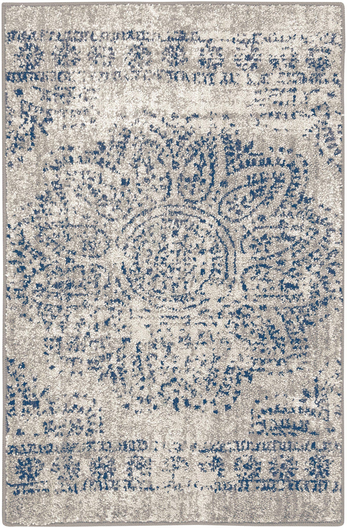 Expressions Dharma Medallion Indigo by Scott Living Area Rug-Area Rug-Scott Living-2&#39;x3&#39;-The Rug Truck