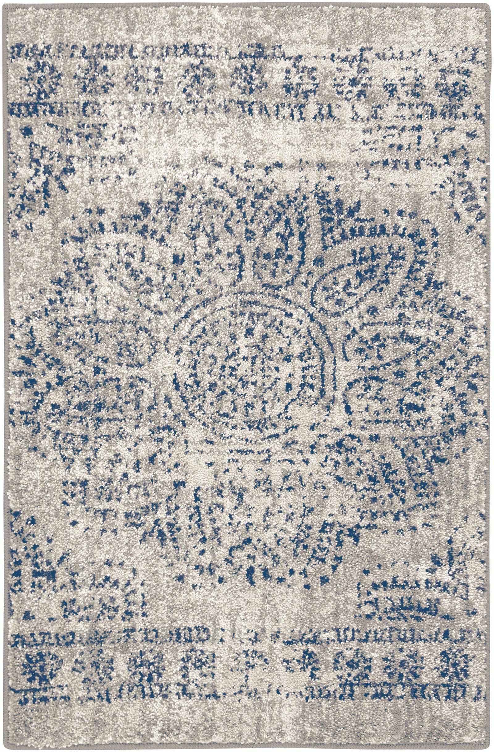 Expressions Dharma Medallion Indigo by Scott Living Area Rug-Area Rug-Scott Living-2'x3'-The Rug Truck