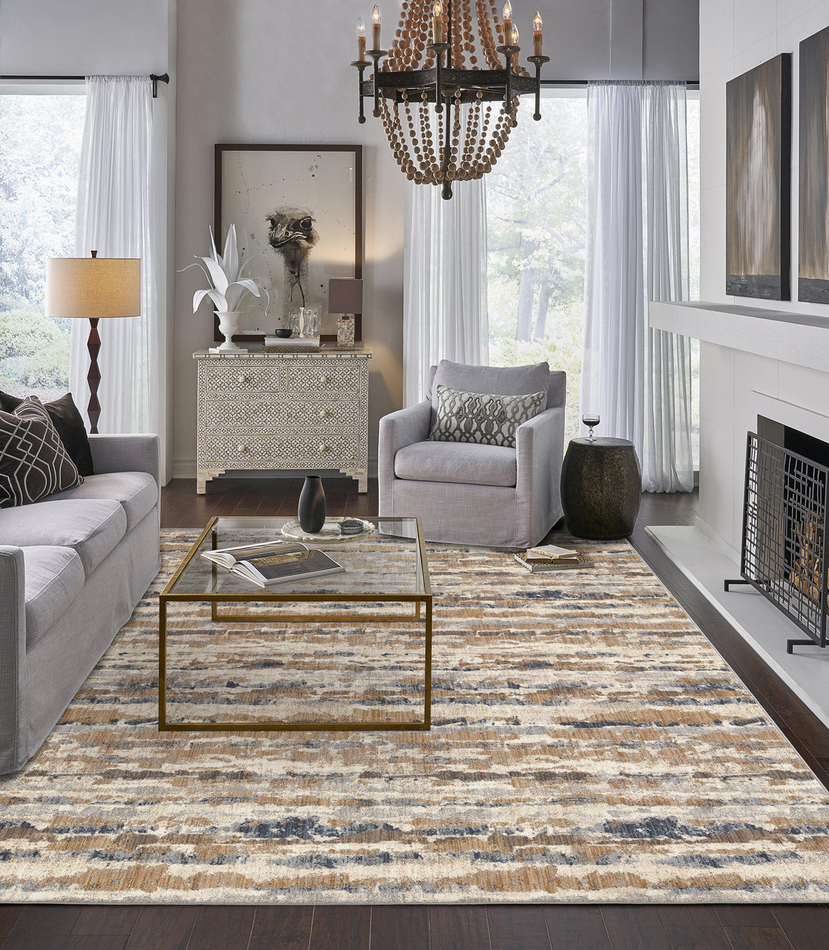 Expressions Amalgamate Gold by Scott Living Area Rug-Area Rug-Scott Living-The Rug Truck