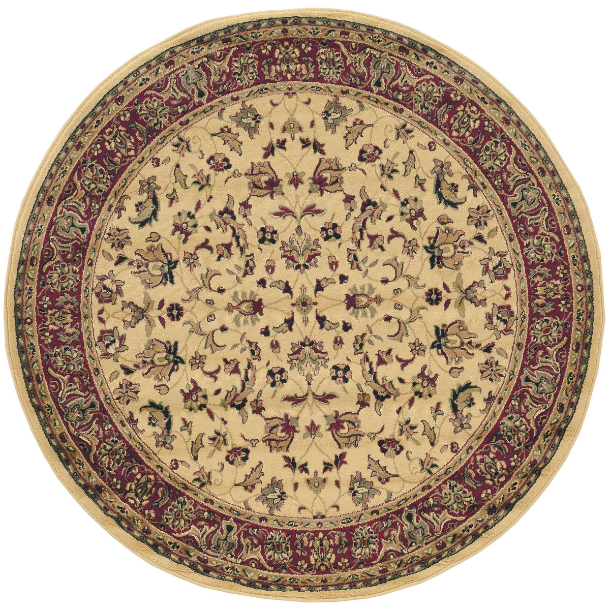 Genevieve 953 Ivory Area Rug (5&#39;3 ROUND)
