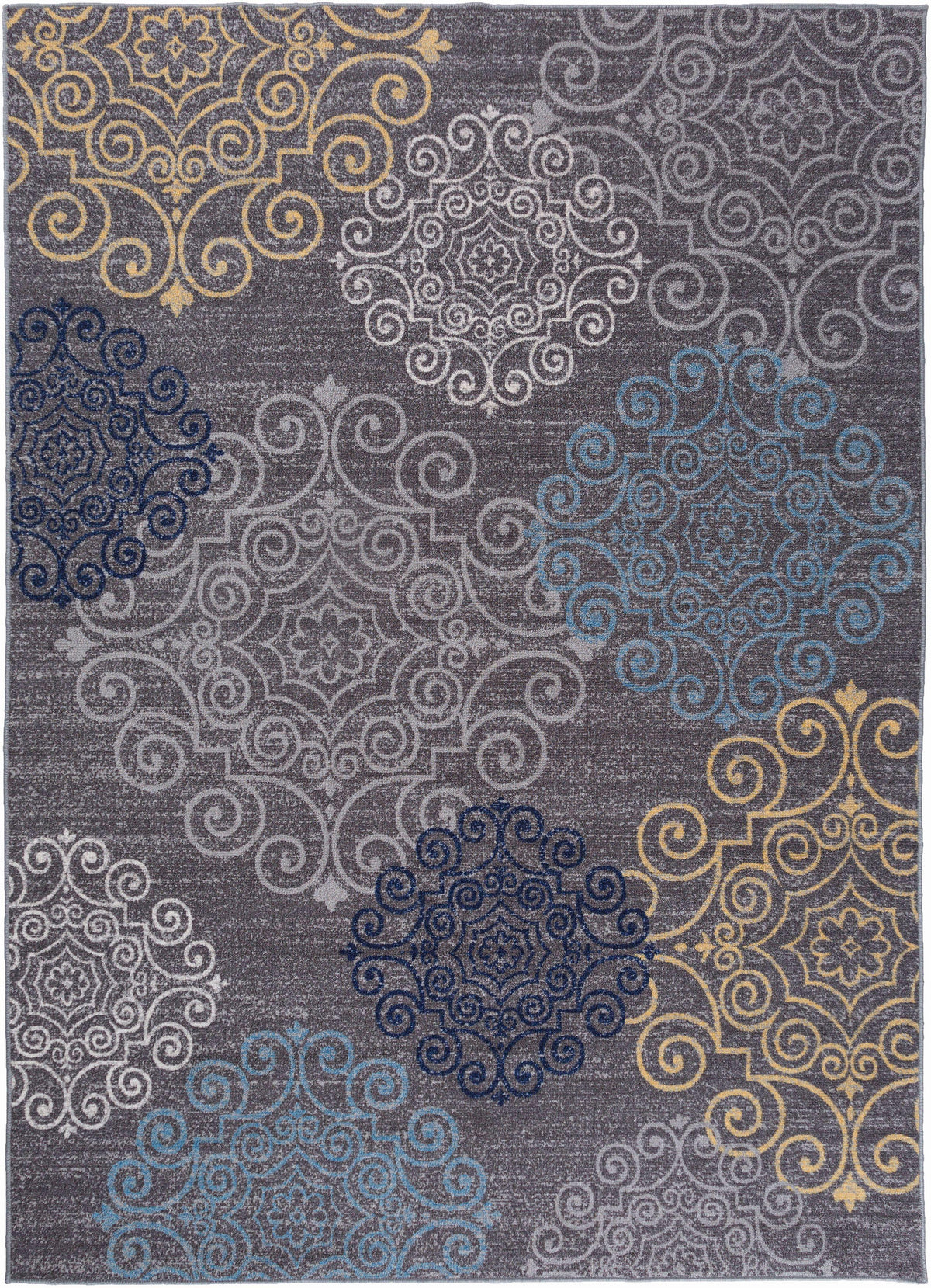 Avora 508 Gray Area Rug-Area Rug-World Rug Gallery-1&#39;8&quot; x 2&#39;6&quot;-The Rug Truck