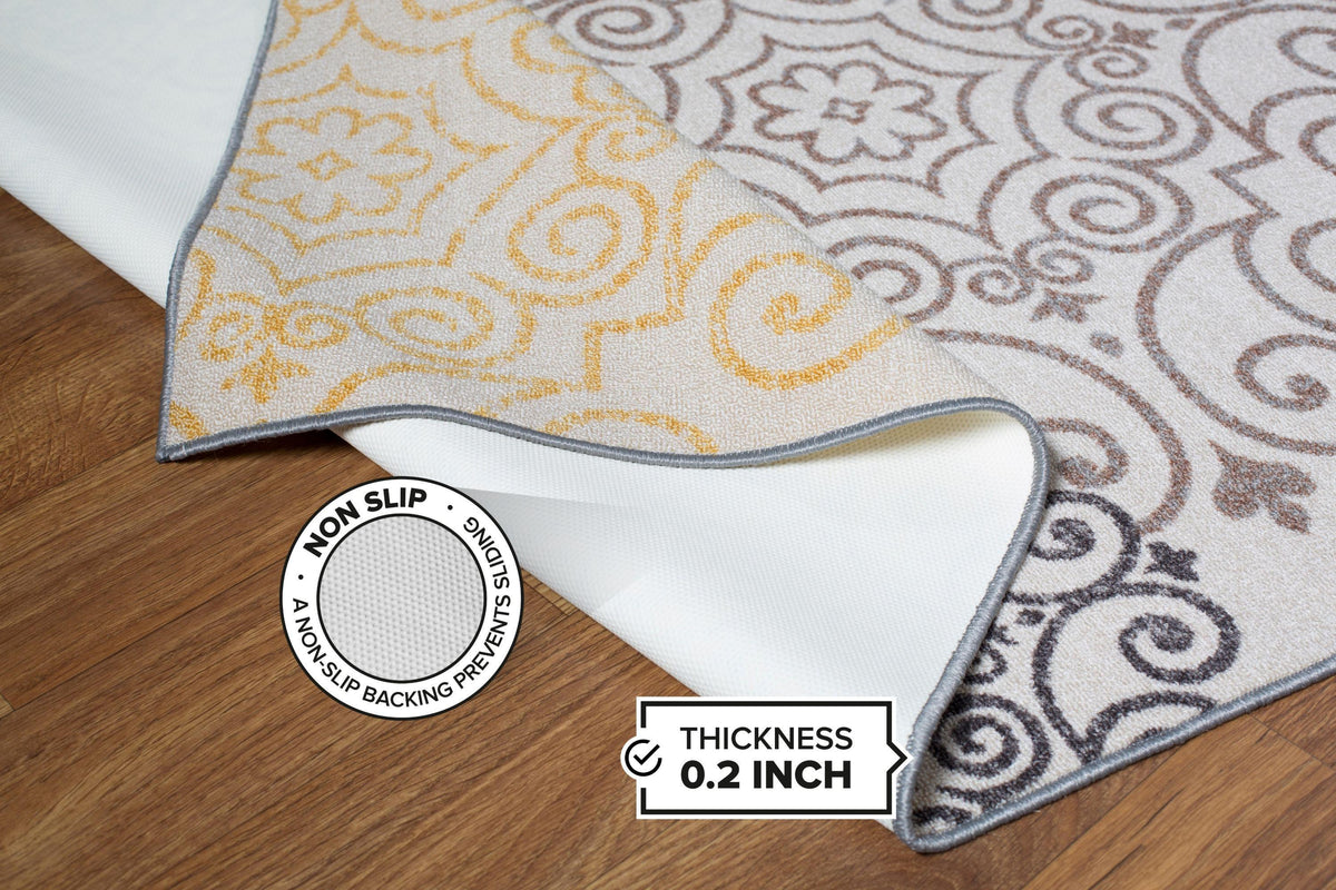 Avora 508 Cream Area Rug-Area Rug-World Rug Gallery-The Rug Truck