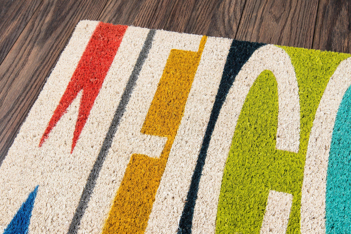 Novogratz by Momeni Aloha ALO-3 Welcome Multi Area Rug-Area Rug-Momeni-1&#39;6&quot; X 2&#39;6&quot;-The Rug Truck