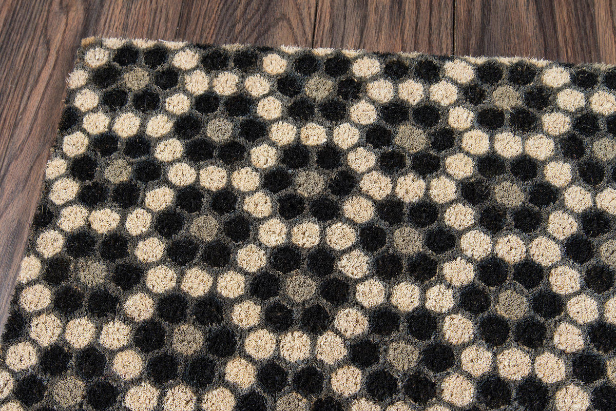 Novogratz by Momeni Aloha ALO10 Hex Tile Black Area Rug-Area Rug-Momeni-1&#39;6&quot; X 2&#39;6&quot;-The Rug Truck