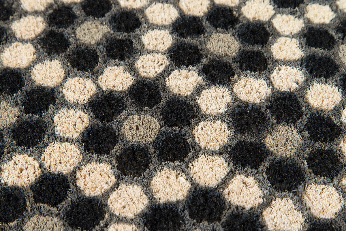 Novogratz by Momeni Aloha ALO10 Hex Tile Black Area Rug-Area Rug-Momeni-1&#39;6&quot; X 2&#39;6&quot;-The Rug Truck