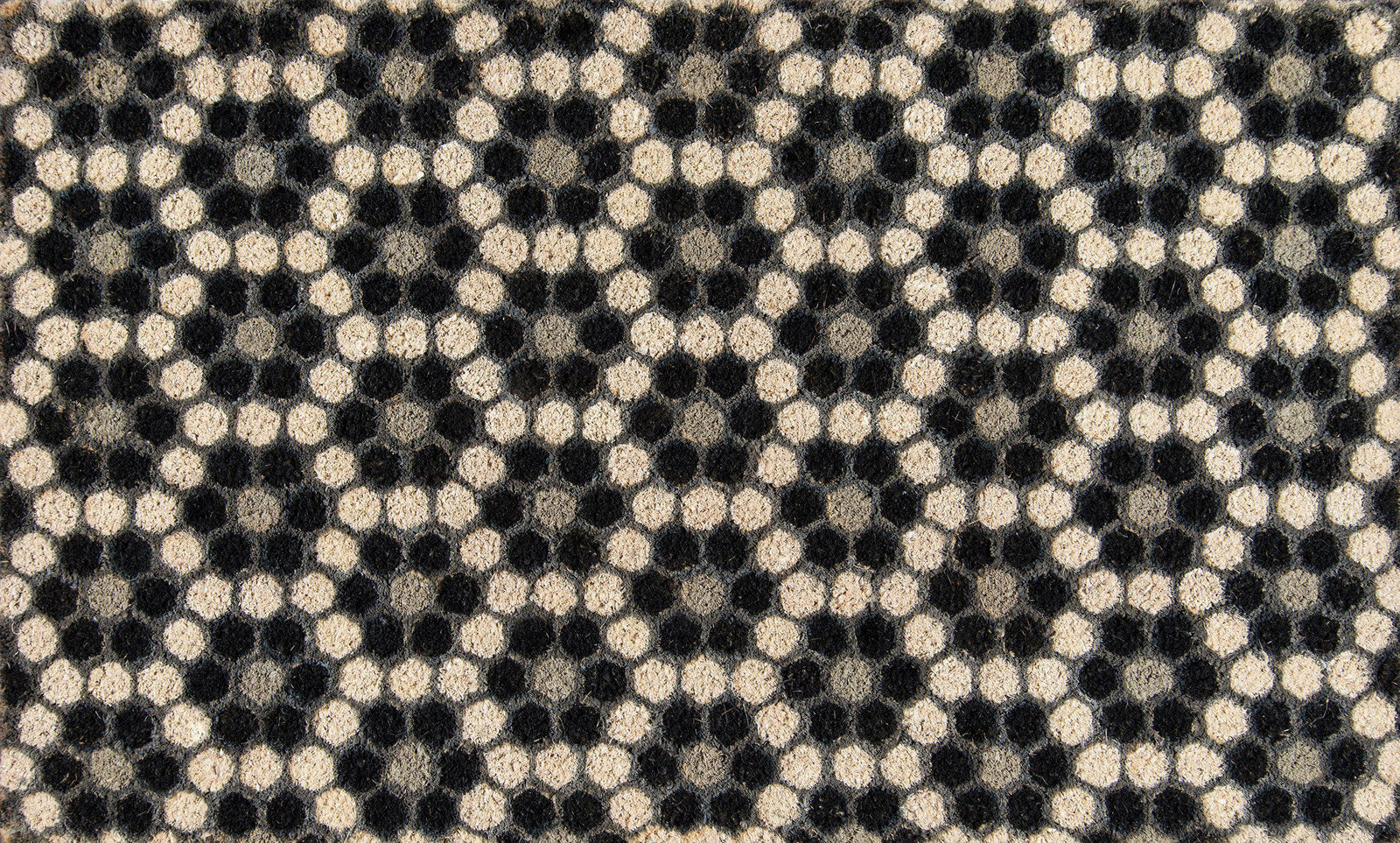 Novogratz by Momeni Aloha ALO10 Hex Tile Black Area Rug-Area Rug-Momeni-1'6" X 2'6"-The Rug Truck