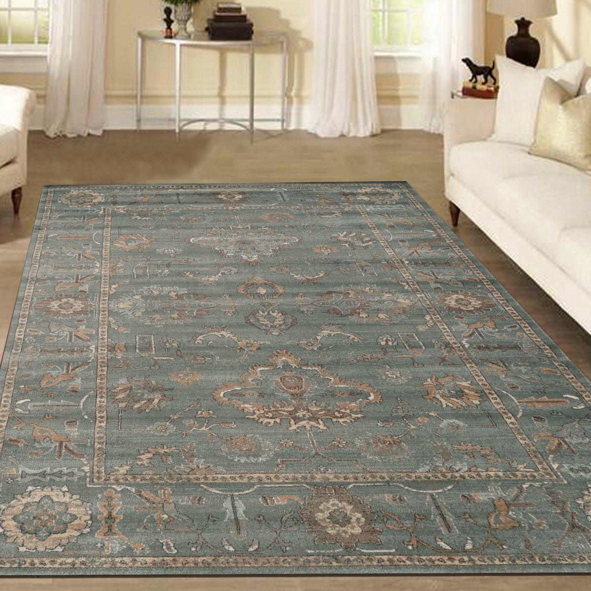 Allora 3562 Green Area Rug (7&#39;10 x 10&#39;6)