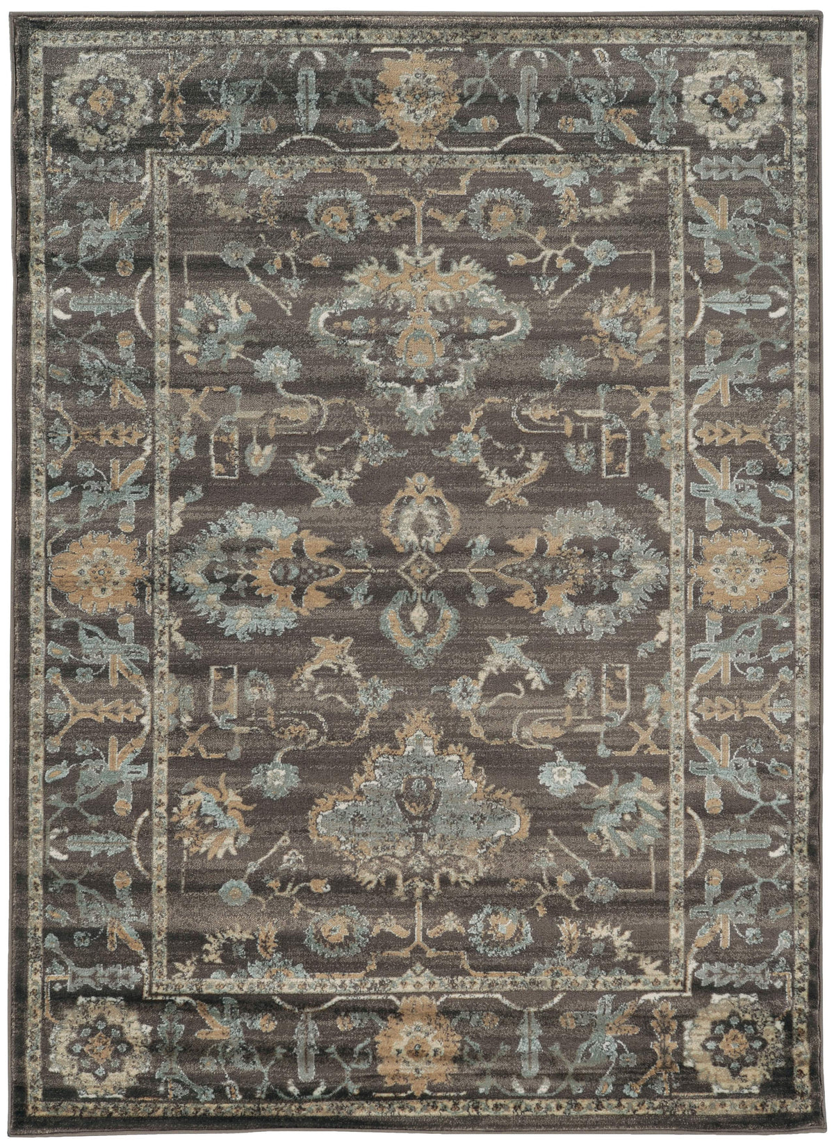 Allora 3562 Light Brown Area Rug (7&#39;10 x 10&#39;6)