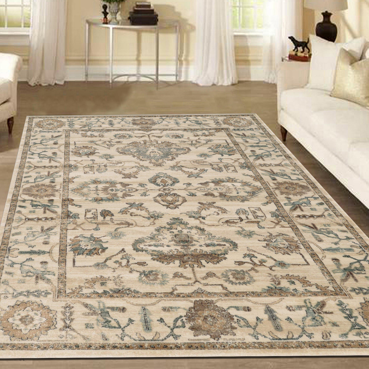 Allora 3562 Bone Area Rug (7&#39;10 x 10&#39;6)