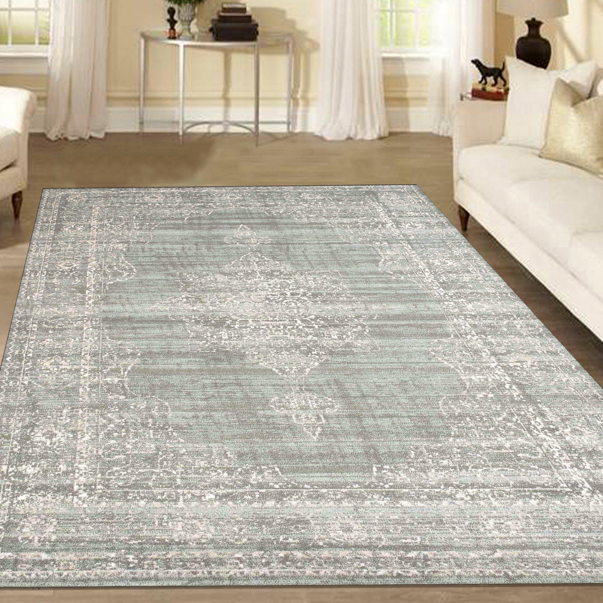 Allora 3563 Green Area Rug (7&#39;10 x 10&#39;6)
