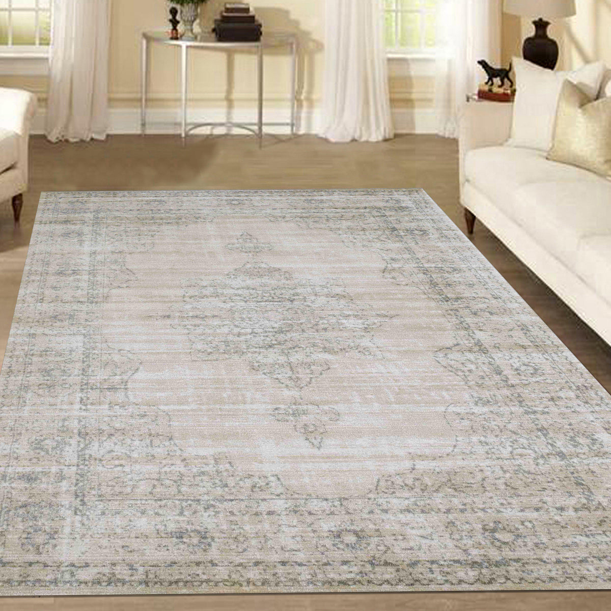 Allora 3563 Bone Area Rug (7&#39;10 x 10&#39;6)