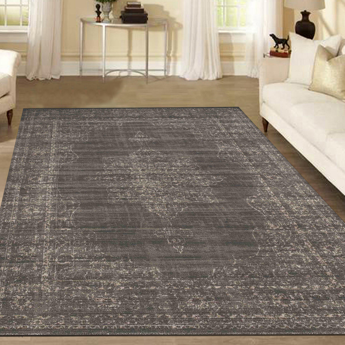 Allora 3563 Light Brown Area Rug (7&#39;10 x 10&#39;6)