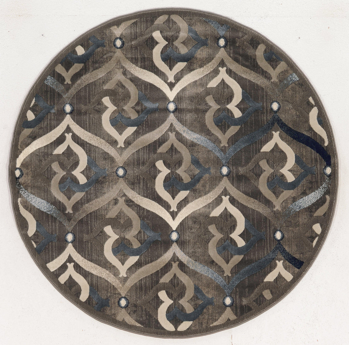 Auguri 3796 Brown Area Rug (7&#39;10 ROUND)