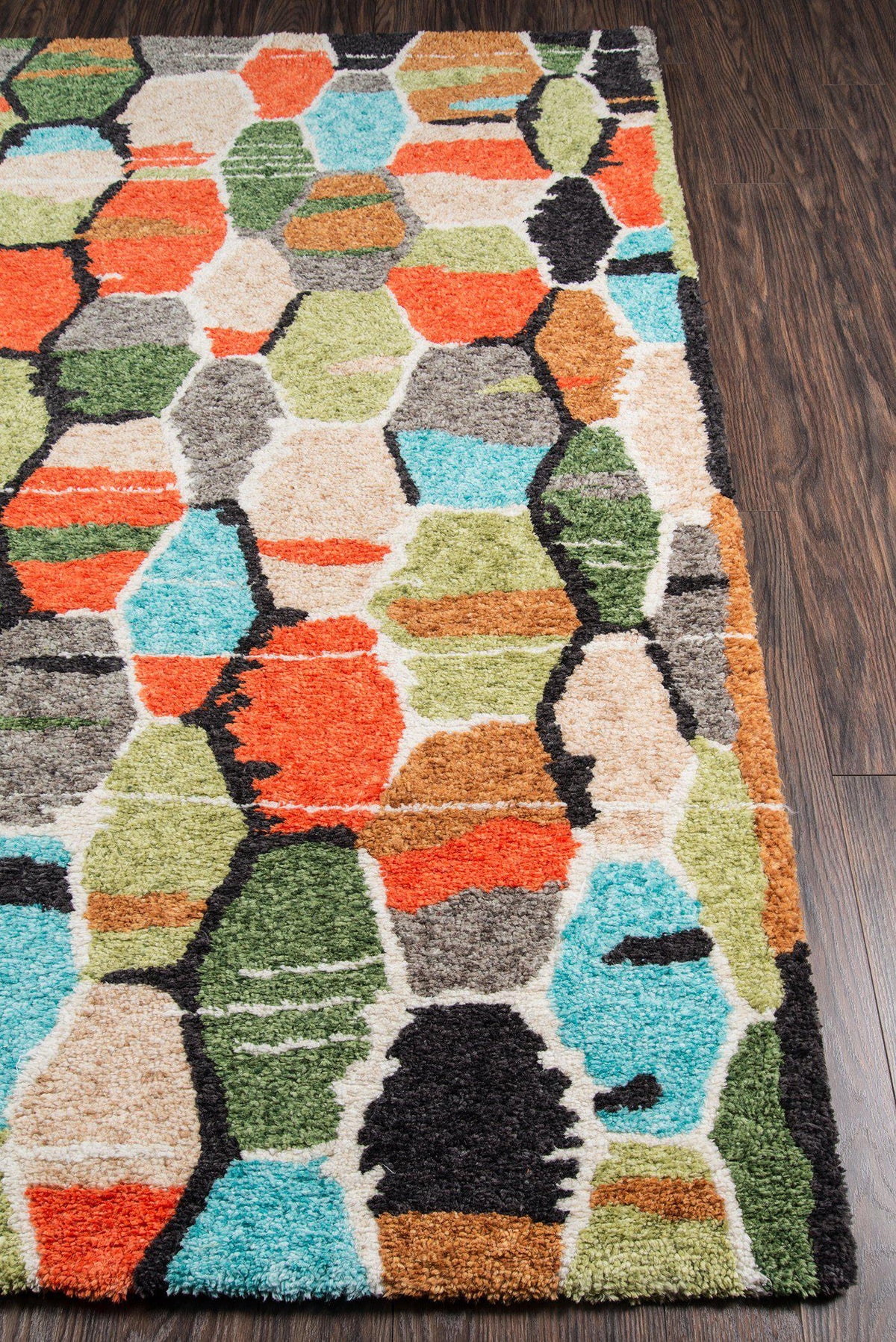Novogratz by Momeni Bungalow BUN-3 Tiles Multi Area Rug-Area Rug-Momeni-The Rug Truck