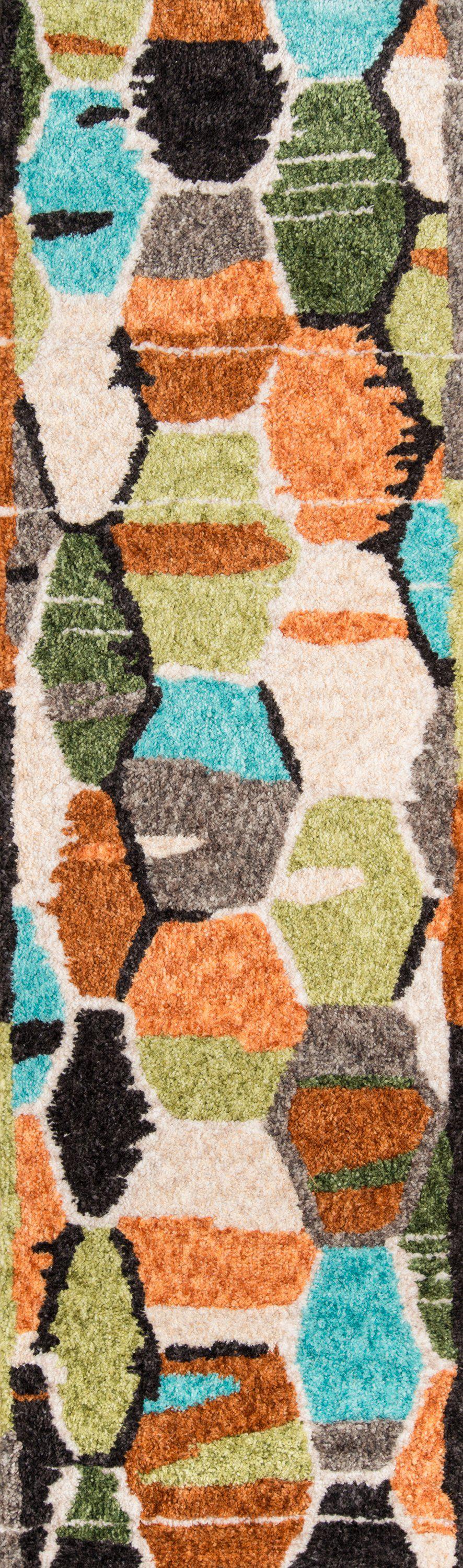 Novogratz by Momeni Bungalow BUN-3 Tiles Multi Area Rug-Area Rug-Momeni-The Rug Truck