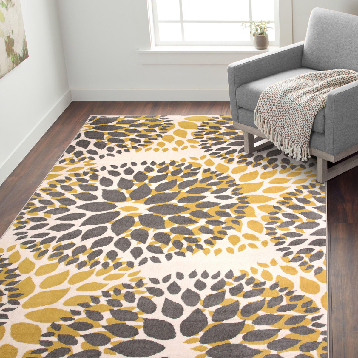Newport 9099 Yellow Area Rug