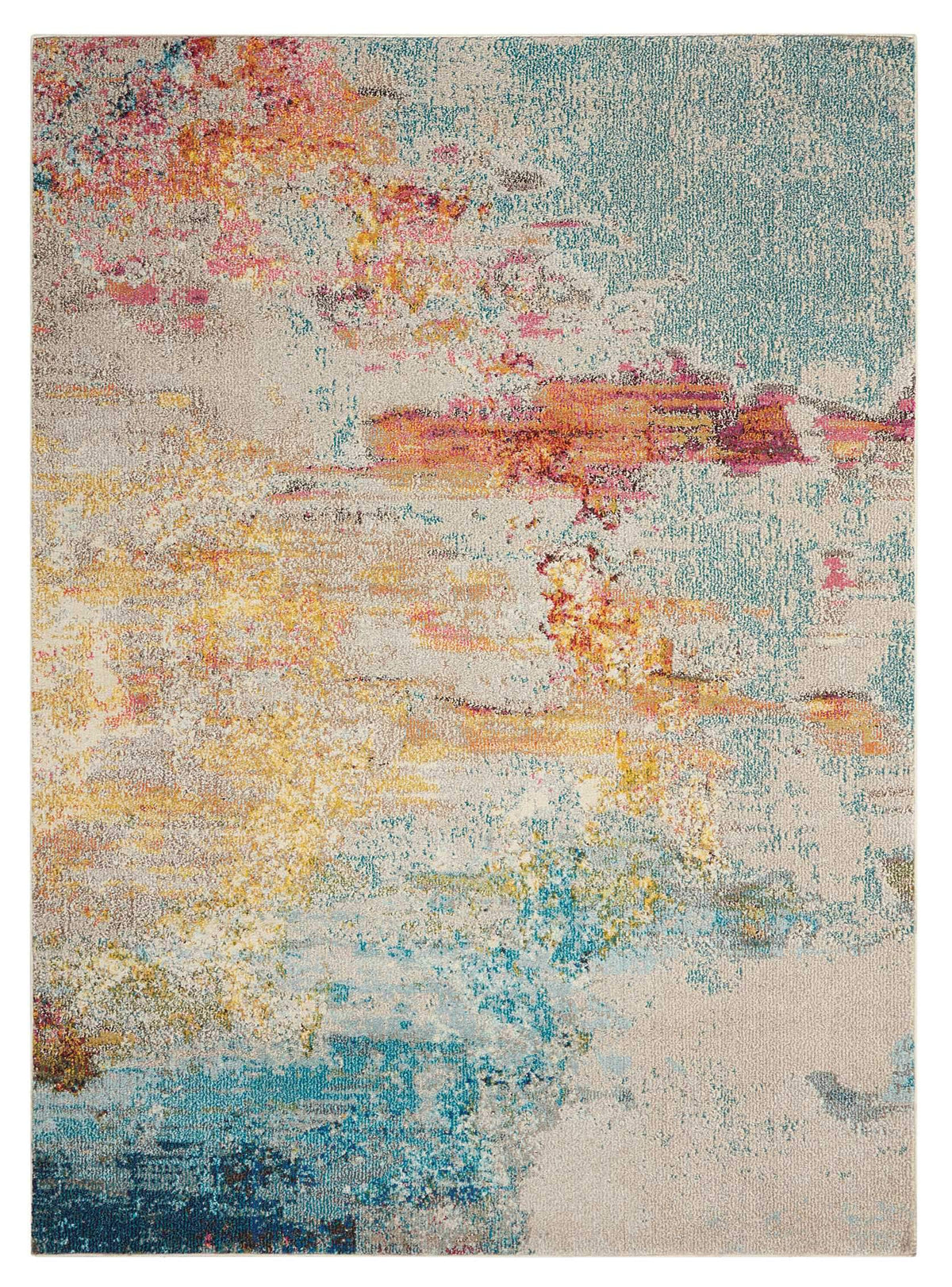 Celestial CES02 Sealife Area Rug-Area Rug-Nourison-2&#39;2&quot; x 7&#39;6&quot;-The Rug Truck