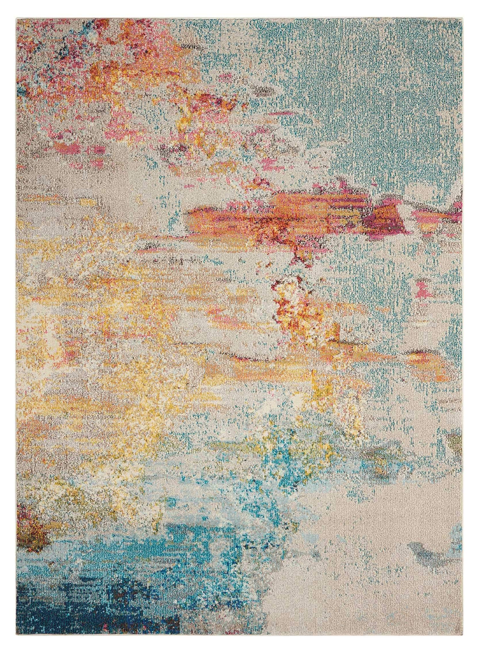 Celestial CES02 Sealife Area Rug-Area Rug-Nourison-2'2" x 7'6"-The Rug Truck