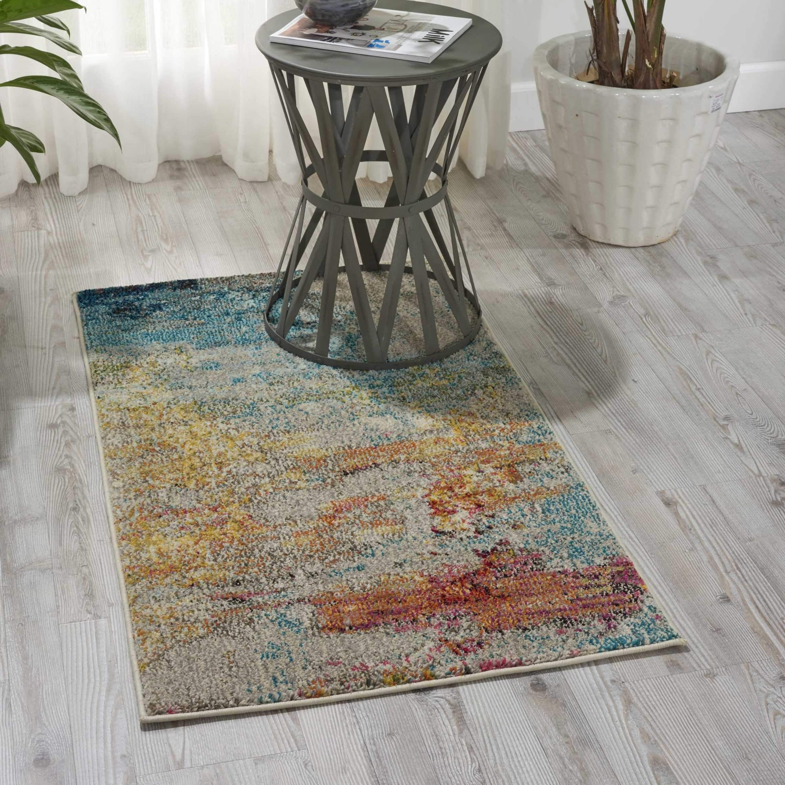 Celestial CES02 Sealife Area Rug-Area Rug-Nourison-2'2" x 7'6"-The Rug Truck