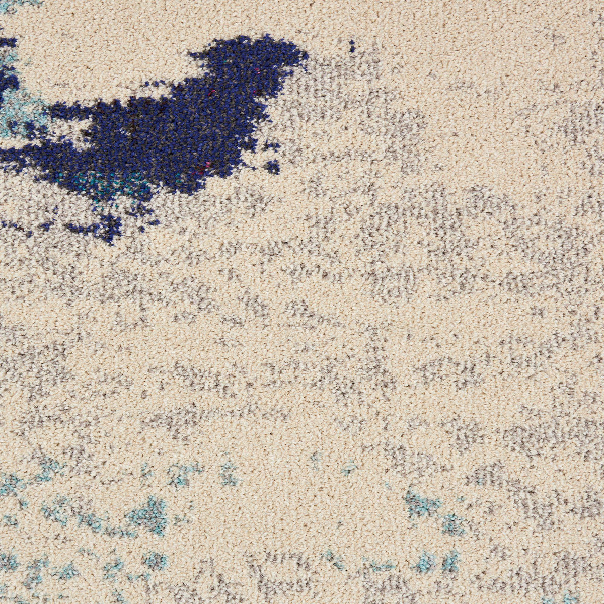 Celestial CES02 Ivory Teal Blue Area Rug-Area Rug-Nourison-The Rug Truck