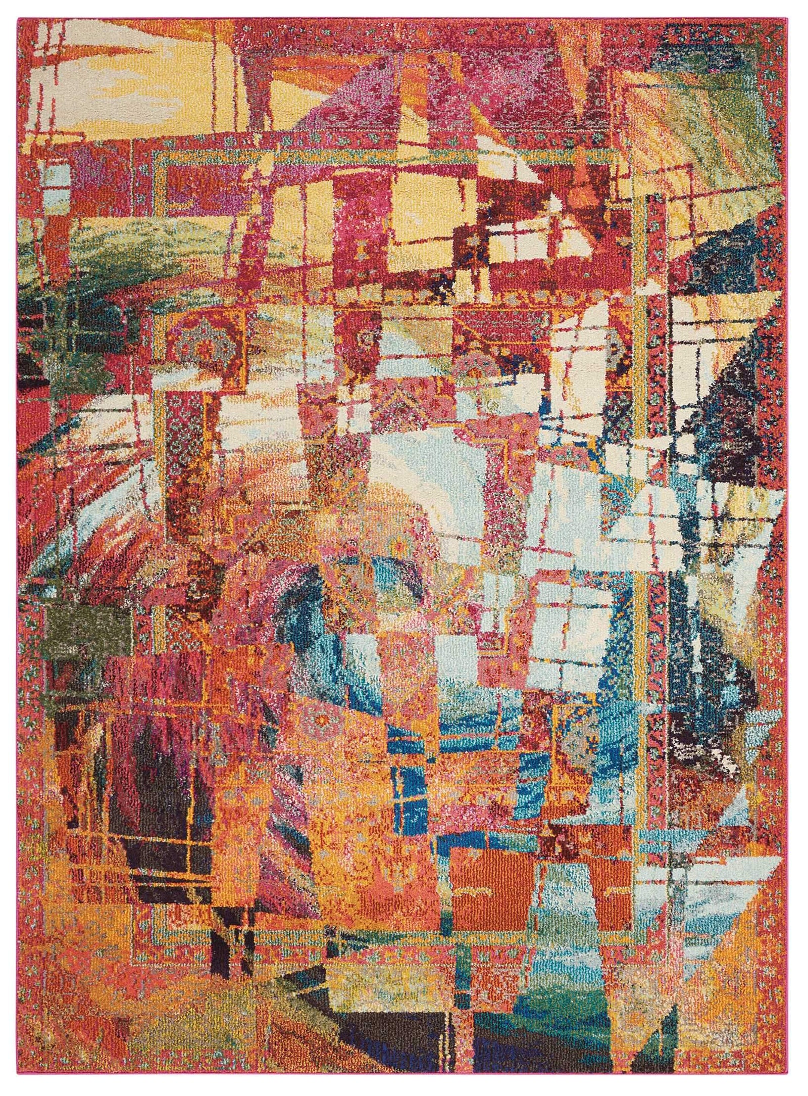 Celestial CES06 Stained Glass Area Rug-Area Rug-Nourison-3'11" x 5'11"-The Rug Truck