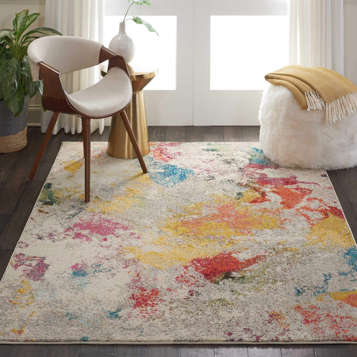 Celestial CES12 Ivory/Multi Area Rug-Area Rug-Nourison-The Rug Truck