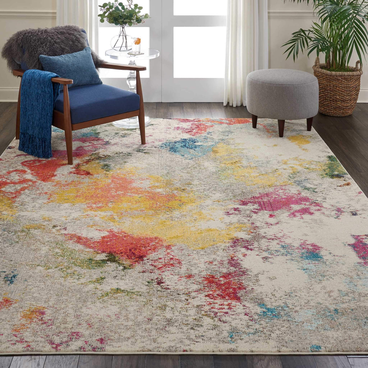 Celestial CES12 Ivory/Multi Area Rug-Area Rug-Nourison-The Rug Truck