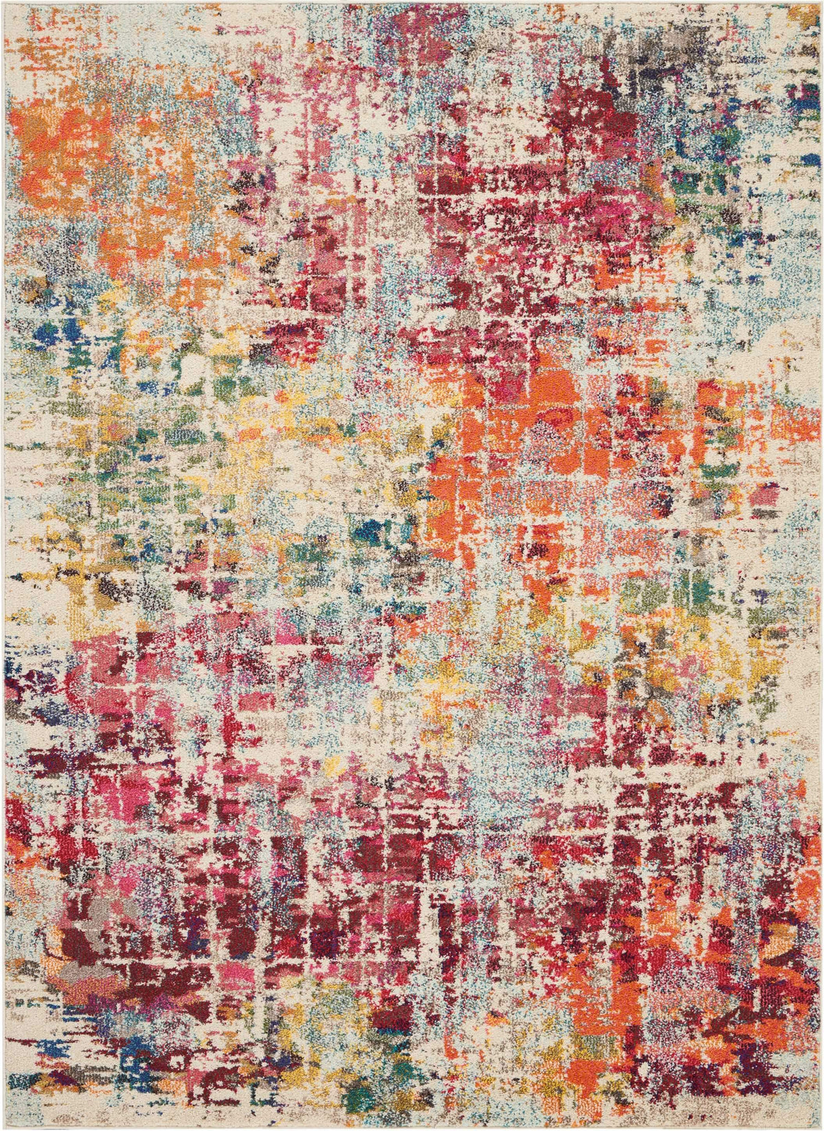 Celestial CES13 Pink/Multi Area Rug-Area Rug-Nourison-3&#39;11&quot; x 5&#39;11&quot;-The Rug Truck