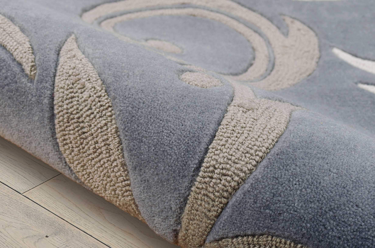 Create CRN09 Silver Area Rug-Area Rug-The Rug Truck-The Rug Truck