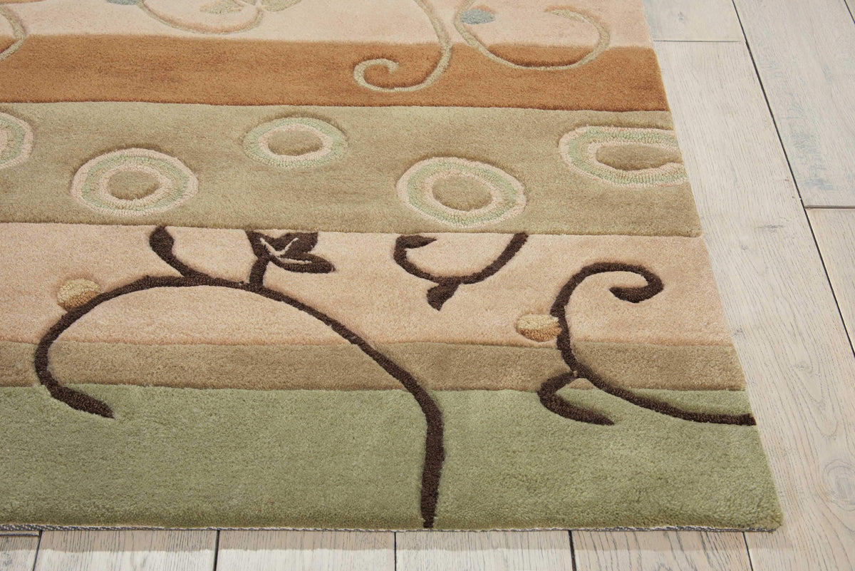 Create CRN10 Green Area Rug-Area Rug-The Rug Truck-The Rug Truck