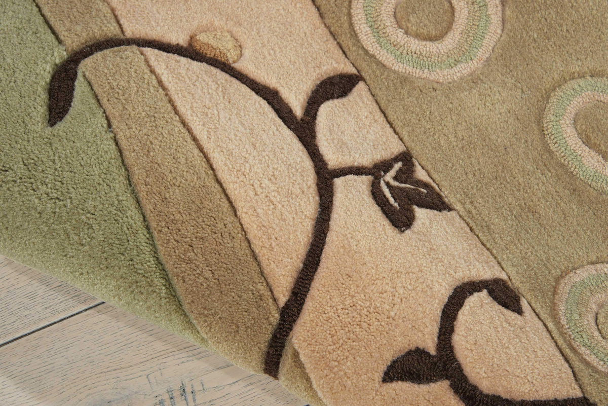 Create CRN10 Green Area Rug-Area Rug-The Rug Truck-The Rug Truck