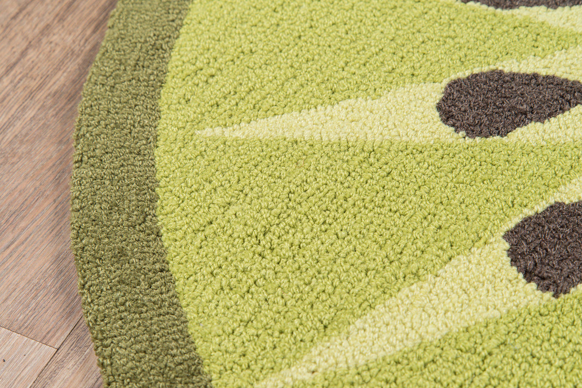 Novogratz Cucina CNA-2 Green Area Rug ( 3&#39; X 3&#39; Round)