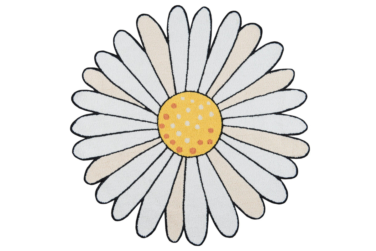 Novogratz Cucina CNA-8 Ivory Area Rug ( 4&#39; X 4&#39; Round)