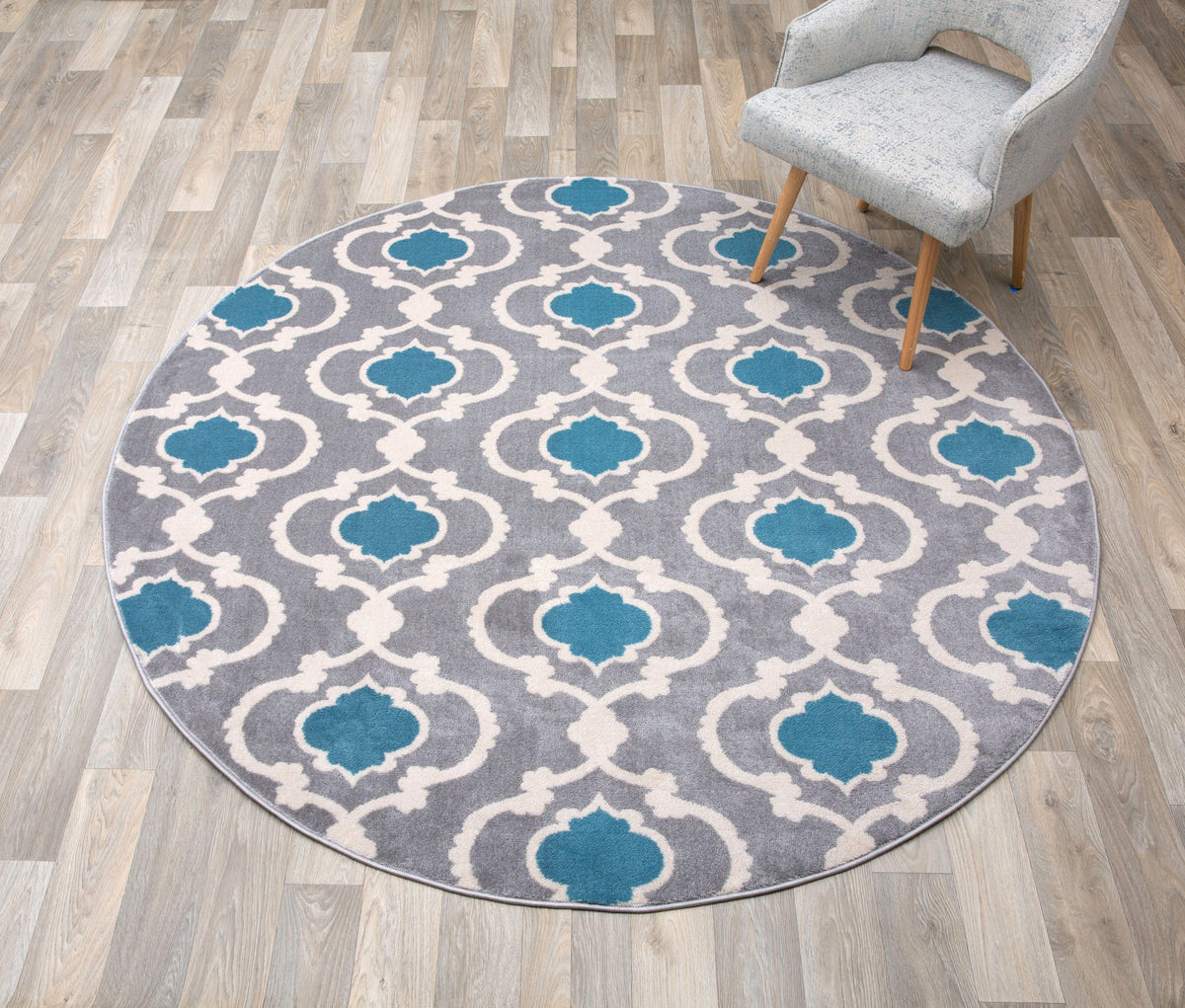 Toscana 310 Blue/Grey Area Rug-Area Rug-World Rug Gallery-The Rug Truck