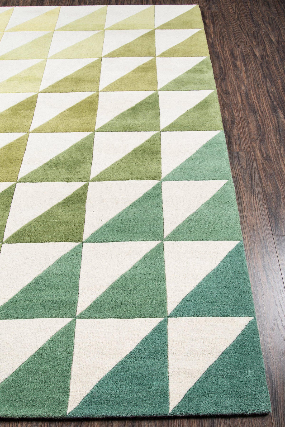 Novogratz by Momeni Delmar DEL-6 Agatha Side Triangle Lime Area Rug-Area Rug-Momeni-The Rug Truck