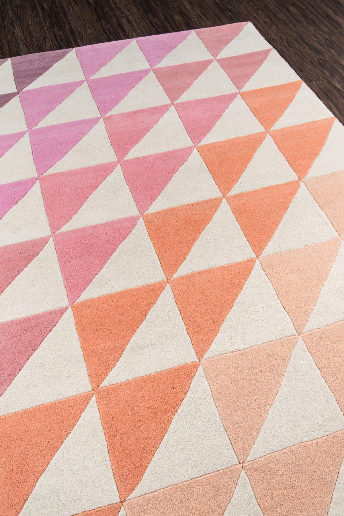 Novogratz by Momeni Delmar DEL-6 Agatha Side Triangle Pink Area Rug-Area Rug-Momeni-The Rug Truck