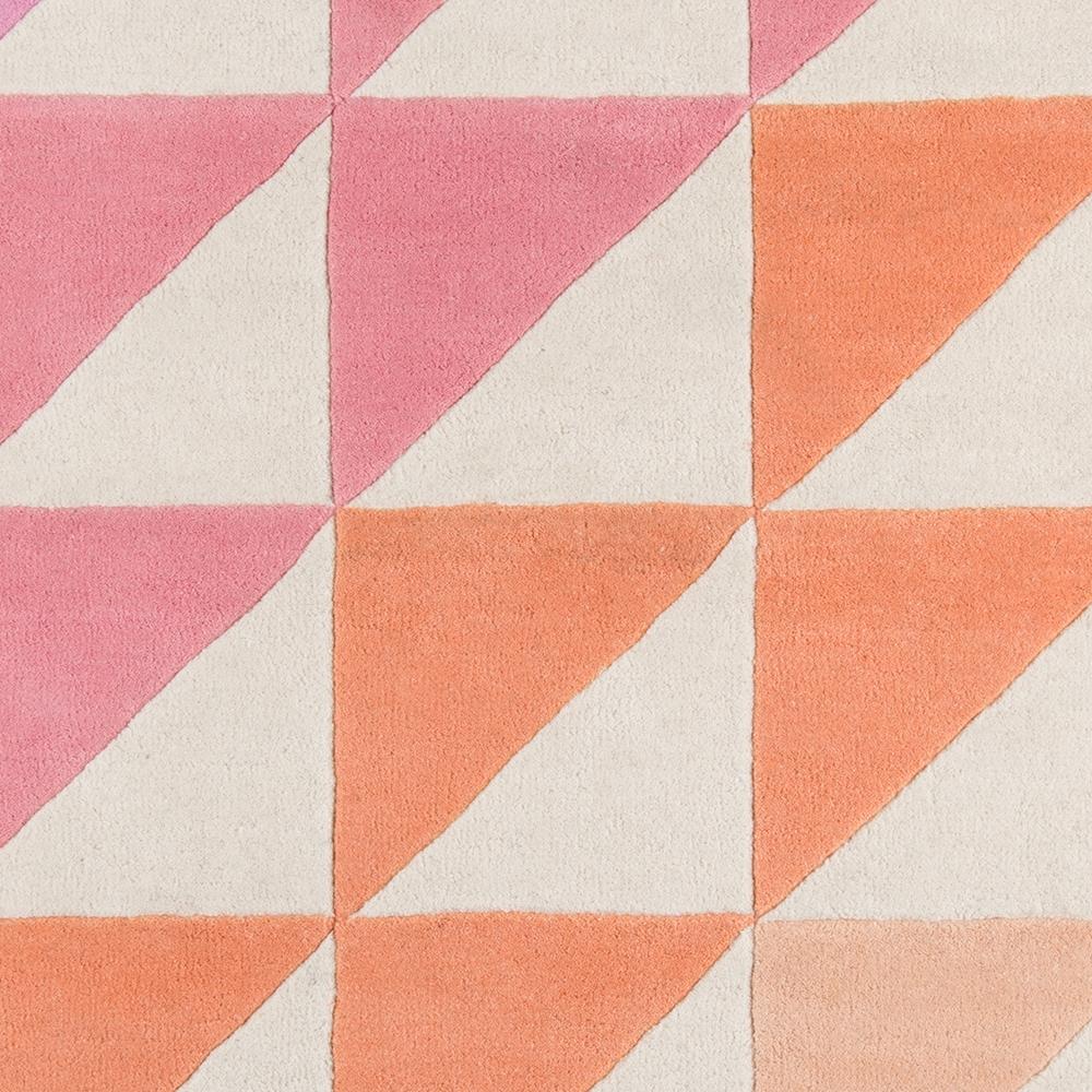 Novogratz by Momeni Delmar DEL-6 Agatha Side Triangle Pink Area Rug-Area Rug-Momeni-The Rug Truck