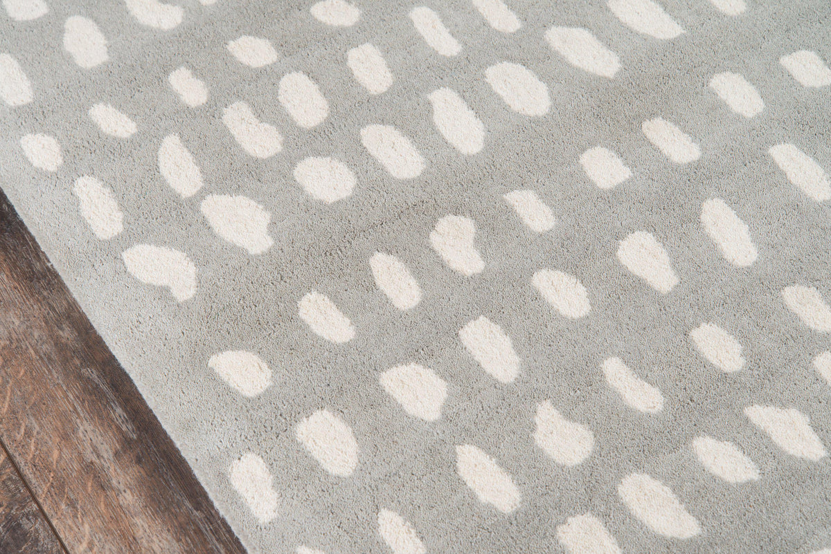 Novogratz by Momeni Delmar DEL11 Boho Dots Grey Area Rug-Area Rug-Momeni-The Rug Truck