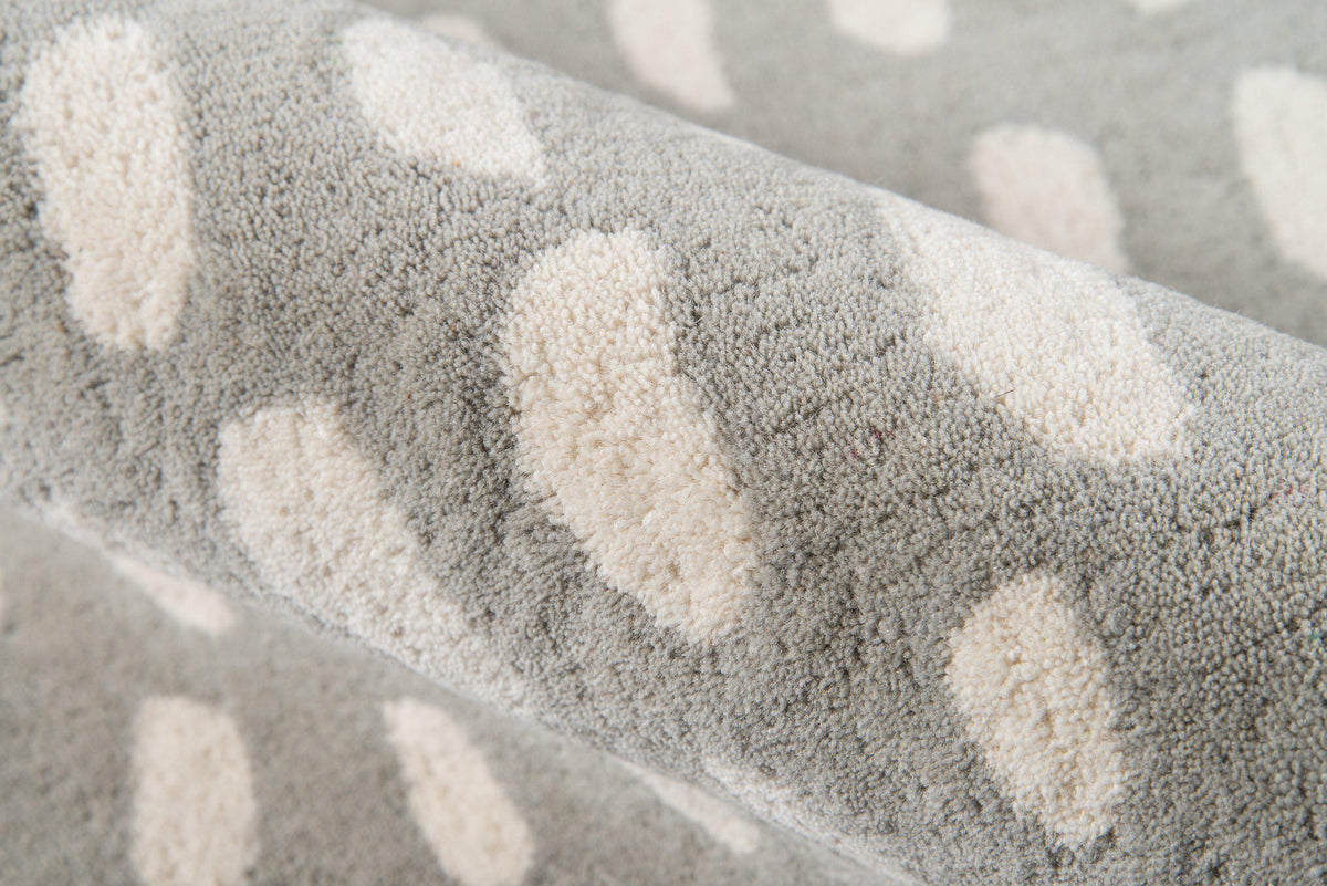 Novogratz by Momeni Delmar DEL11 Boho Dots Grey Area Rug-Area Rug-Momeni-The Rug Truck