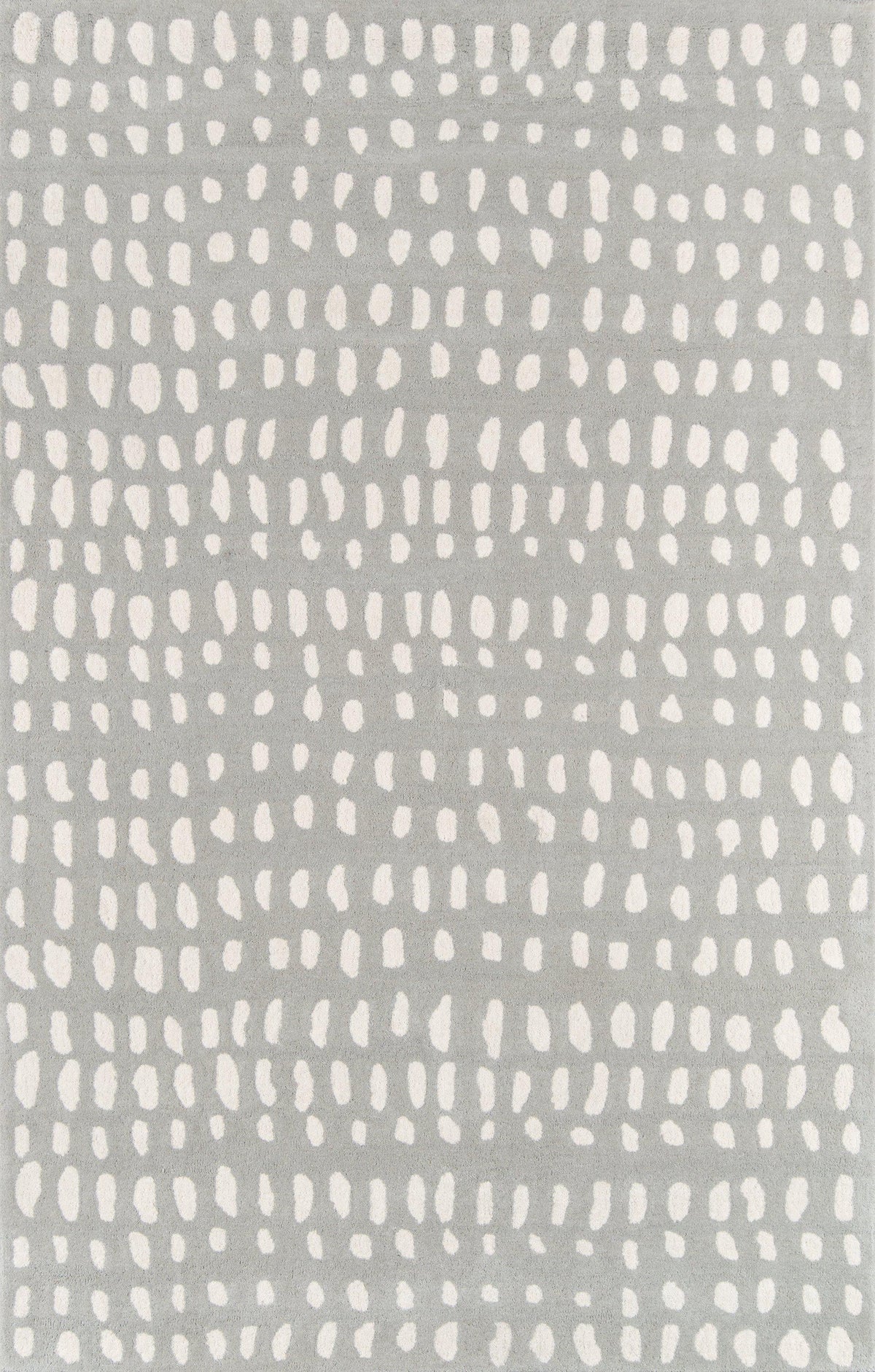 Novogratz by Momeni Delmar DEL11 Boho Dots Grey Area Rug-Area Rug-Momeni-2&#39;3&quot; X 8&#39; Runner-The Rug Truck