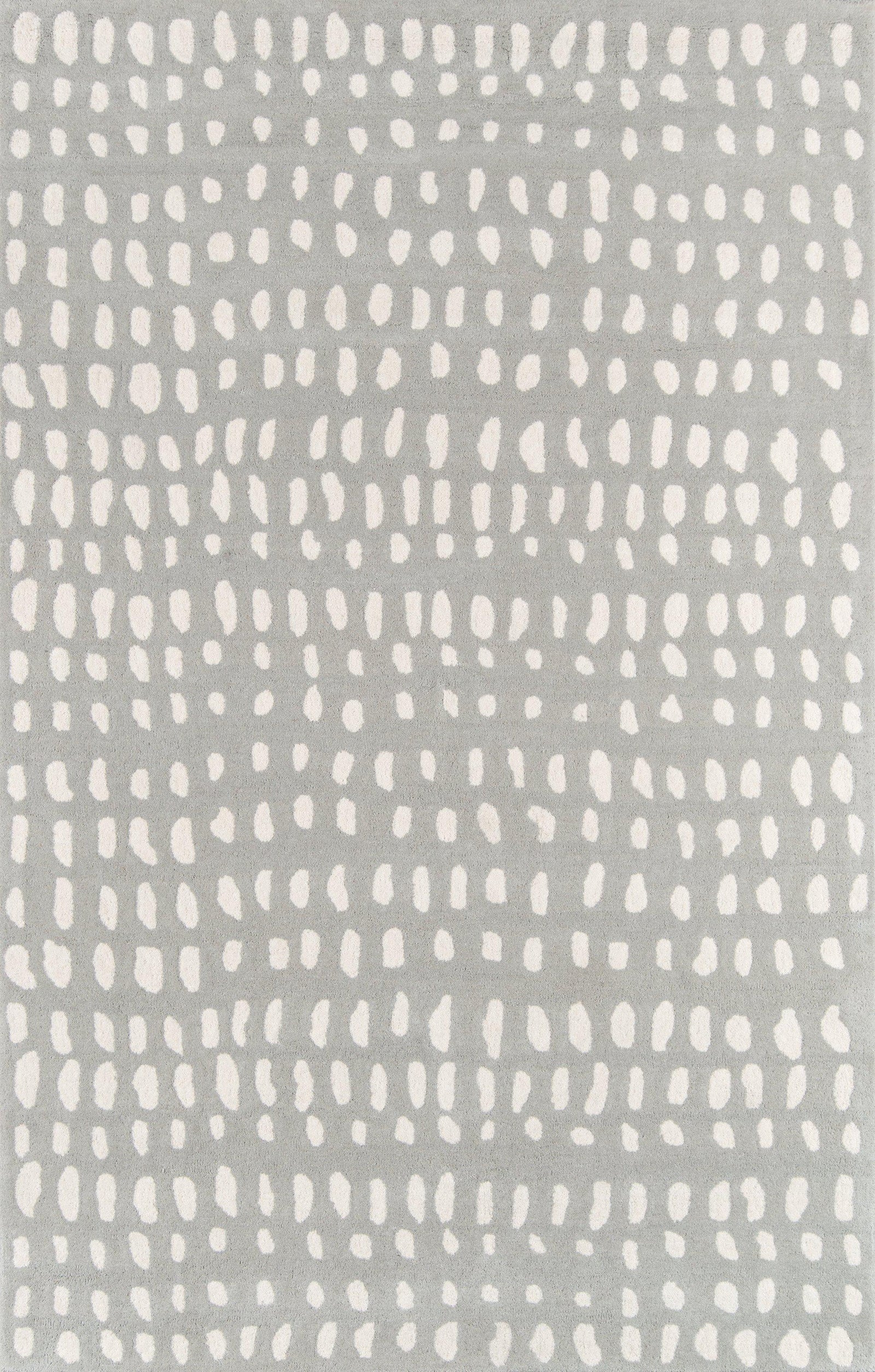Novogratz by Momeni Delmar DEL11 Boho Dots Grey Area Rug-Area Rug-Momeni-2'3" X 8' Runner-The Rug Truck
