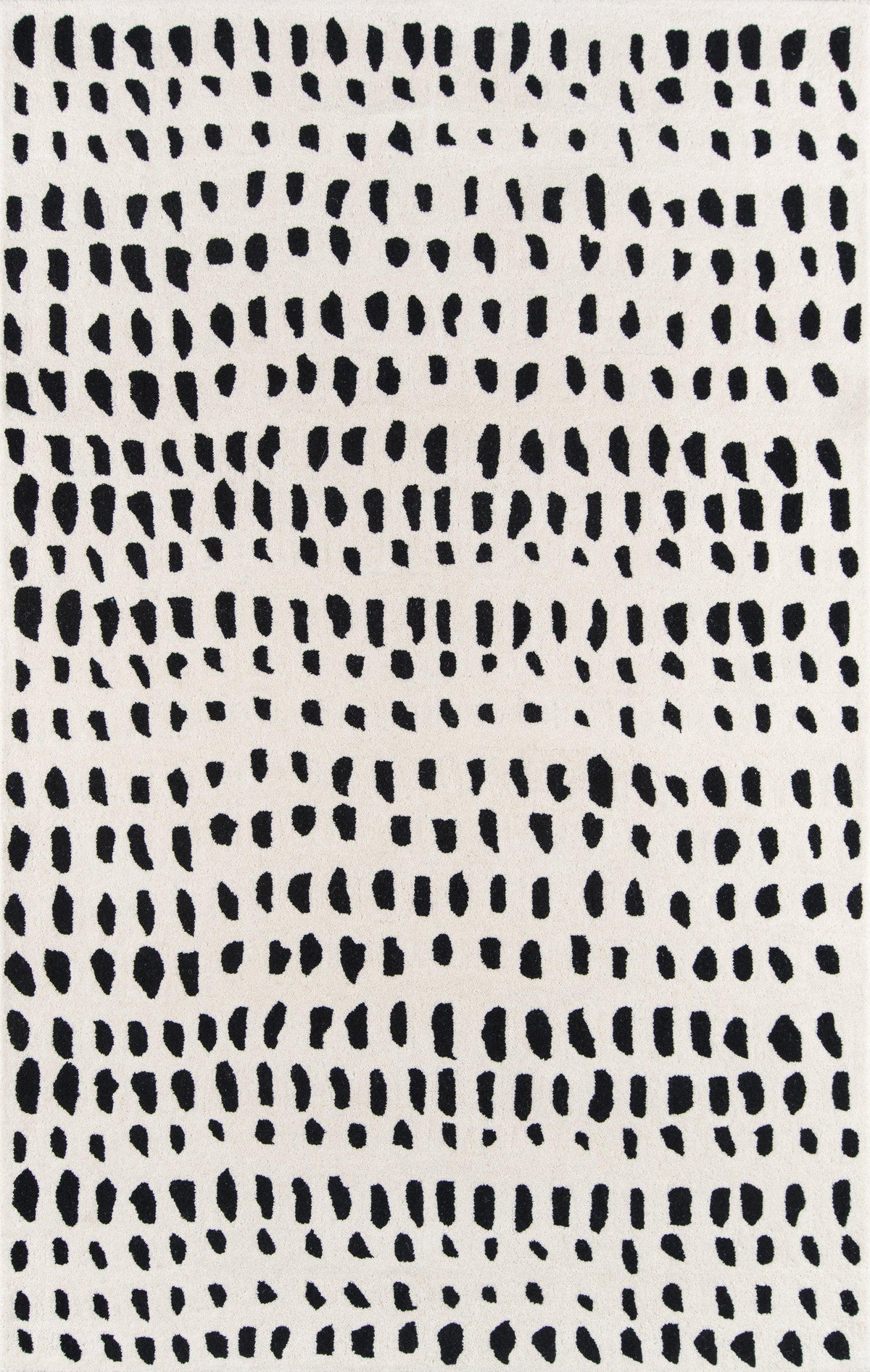 Novogratz by Momeni Delmar DEL11 Boho Dots Ivory Area Rug-Area Rug-Momeni-2&#39;3&quot; X 8&#39; Runner-The Rug Truck