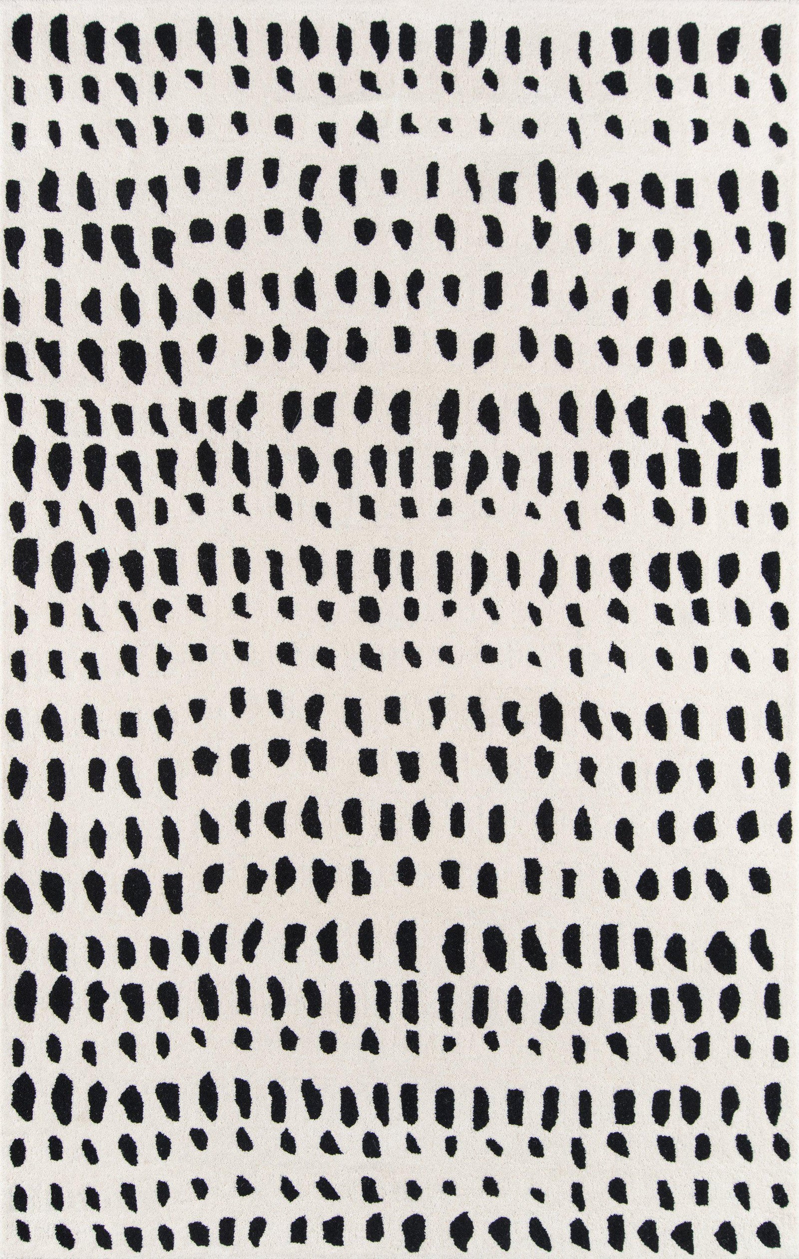 Novogratz by Momeni Delmar DEL11 Boho Dots Ivory Area Rug-Area Rug-Momeni-2'3" X 8' Runner-The Rug Truck