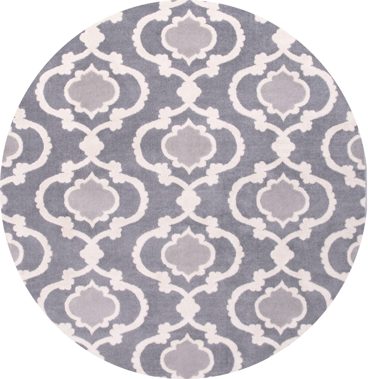 Toscana 310 Dark Gray Area Rug-Area Rug-World Rug Gallery-6&#39;6&quot; Round-The Rug Truck